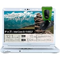 Windowsノート本体 Panasonic Let's note CF-SV1 I5 16GB/256G Amazon.co.jp: 【整備済み品】 Panasonic Let's Note CF-SV1, i5